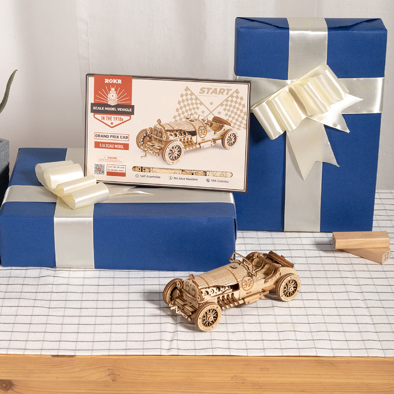 Car 3D Wooden Puzzle Game Assembly Racing Children's Toys